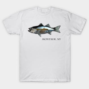 Surf casting Montauk, NY T-Shirt